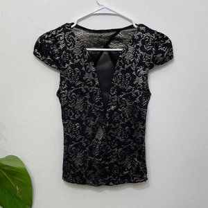 Pins and Needles Short Sleeve Blouse